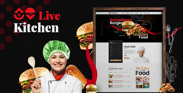 Livekitchen | Restaurant Cafe WordPress Theme