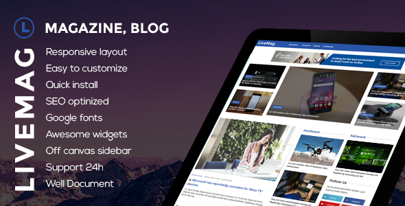 LiveMag - Multipurpose Magazine Theme