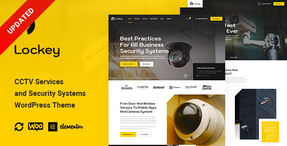 Lockey - CCTV and Security Systems WordPress Theme