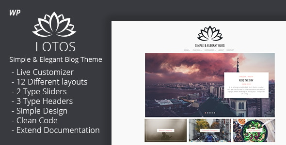 Lotos - Simple Blog Theme