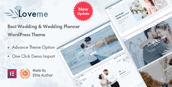 Loveme - Wedding & Wedding Planner WordPress Theme