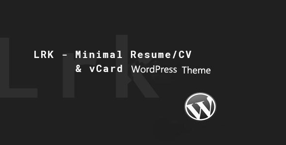 LRK - Creative vCard WordPress Theme