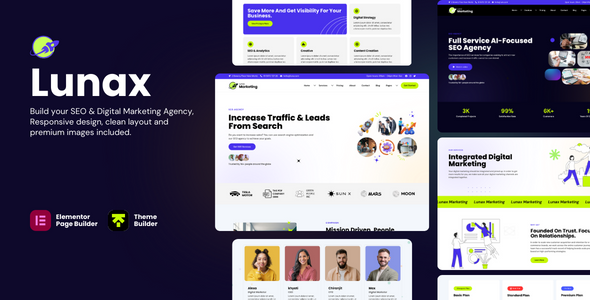 Lunax - Digital Marketing Agency & SEO WordPress Theme