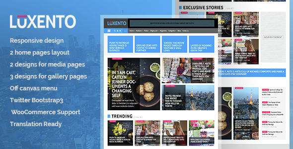 Luxento - Magazine WordPress theme