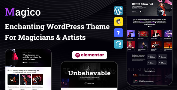 Magico - Magicians & Artists WordPress Theme