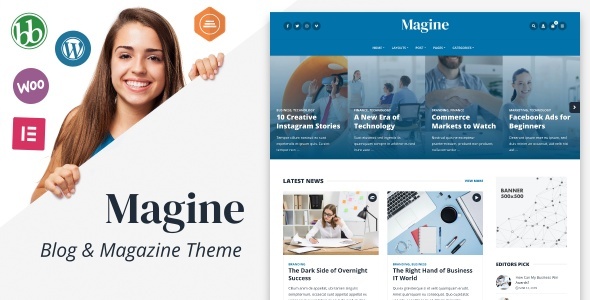 Magine - Business Blog WordPress Theme