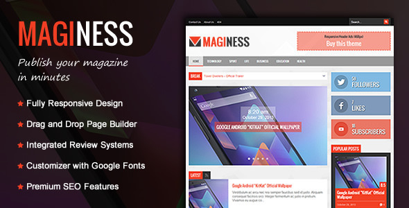 Maginess – Flexible Magazine WordPress Theme