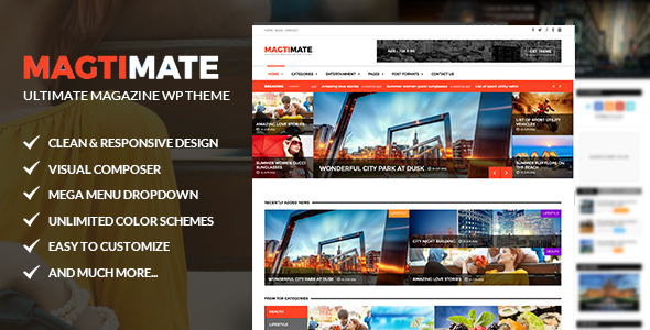 Magtimate - Magazine/Blog Multipurpose WordPress Theme