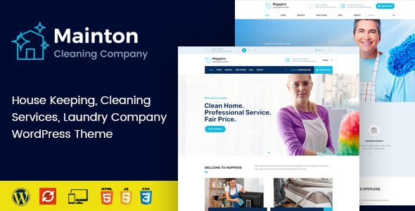 Mainton - Cleaning Services WordPress Theme