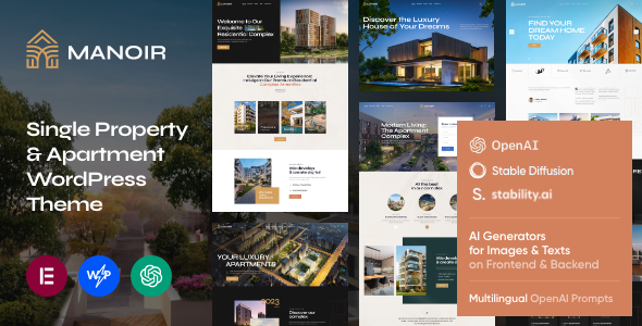 Manoir -  Single Property & Apartment WordPress Theme