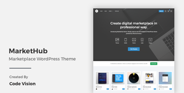 MarketHub - Marketplace WordPress Theme