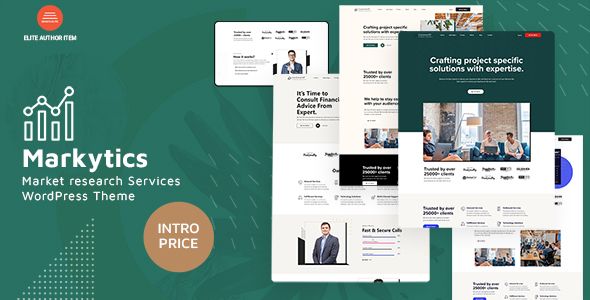 Markytics - Market Research Services WordPress Theme