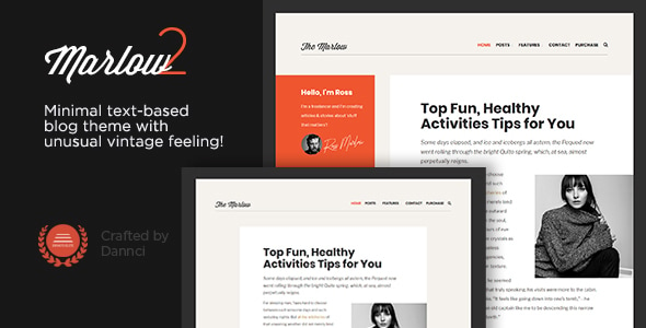 Marlow - Distinctive, Typography-First WordPress Blog Theme