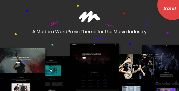 Marly - A Modern WordPress Theme for the Music Industry