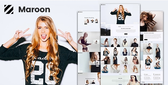 Maroon - Photography WordPress Theme