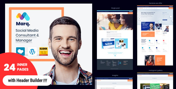 Marq – Social Media Management and Consulting WordPress Theme