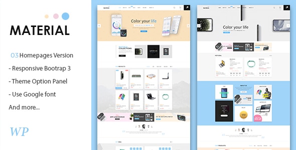 Material - Electronics WooCommerce WordPress Theme