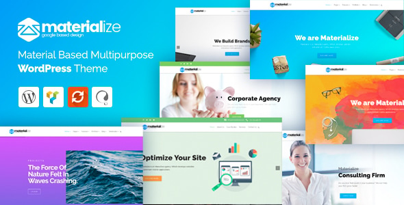 Materialize - Material Design Multipurpose WordPress Theme