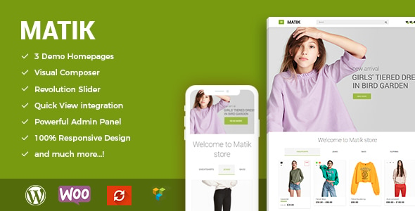 Matik - Minimalist WooCommerce WordPress Theme