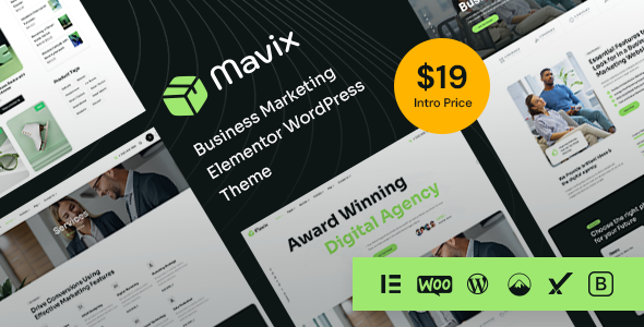 Mavix - Business Marketing Elementor WordPress Theme