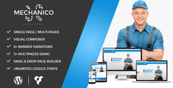 Mechanico - Car Mechanic Shop WordPress Theme