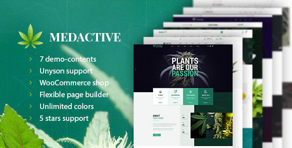 Medactive - Medical Marijuana Dispensary WordPress Theme