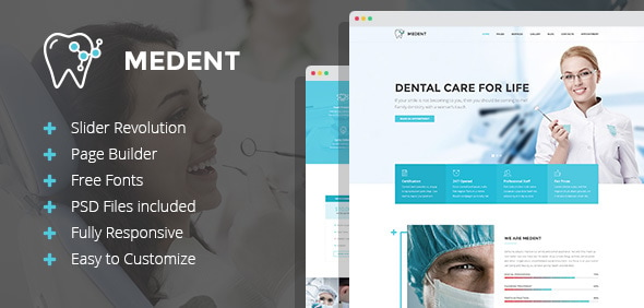 Medent - dental clinic WordPress theme