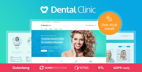 Medical and Dentist WordPress Theme - Dental Clinic