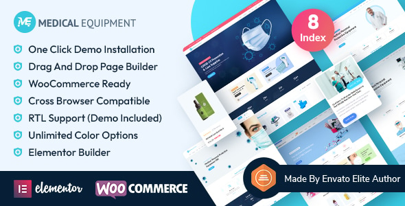 Medical Equipment - eCommerce Elementor WordPress Theme