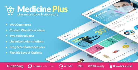 Medicine Plus - Medical Pharmacy & Drugstore Theme