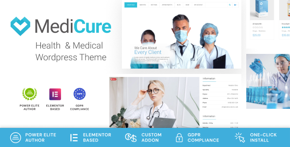 MediCure – Health  & Medical Wordpress Theme