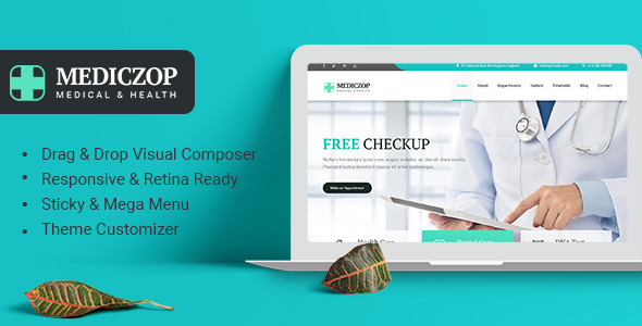 Mediczop - Responsive WordPress Theme