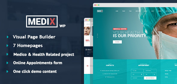 Medix - Medical Clinic WordPress Theme