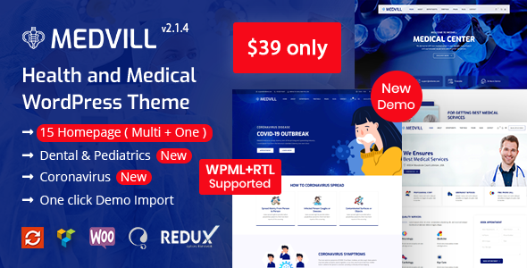 Medvill - Health & Medical WordPress Theme