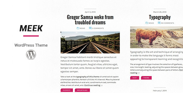 Meek WordPress Theme