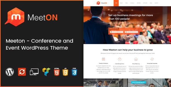 Meeton - Conference & Event WordPress Theme