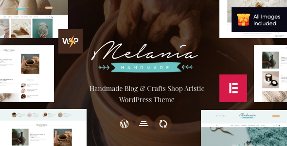 Melania | Blog about Handmade & Crafts WordPress Theme + Shop