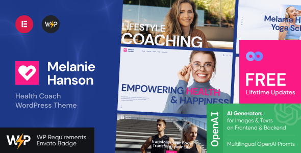 Melanie Hanson - Health Coach WordPress Theme