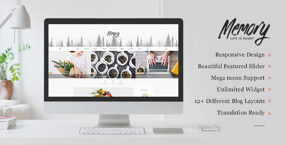 Memory - Mobile Friendly WordPress Blog Theme