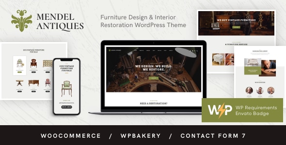 Mendel | Furniture Design & Interior Restoration WordPress Theme