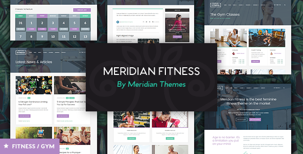 Meridian Fitness - Fitness, Gym, & Sports WordPress Theme