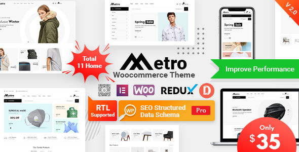 Metro – Minimal WooCommerce WordPress Theme