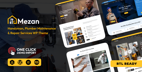 Mezon - Plumber, Handyman Services WordPress Theme