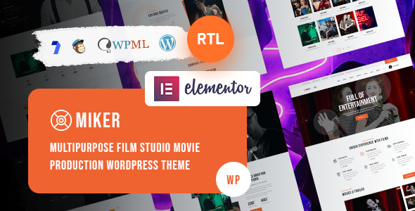 Miker - Movie and Film Studio WordPress Theme