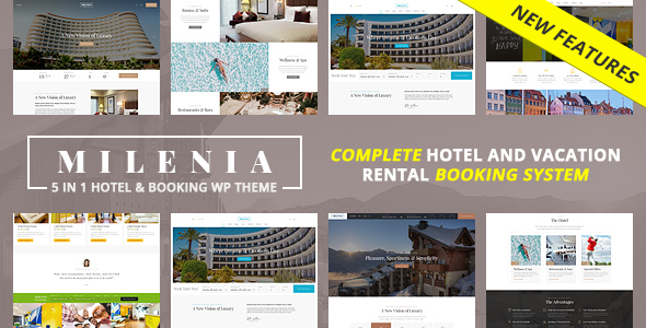 Milenia - Hotel & Booking WordPress Theme