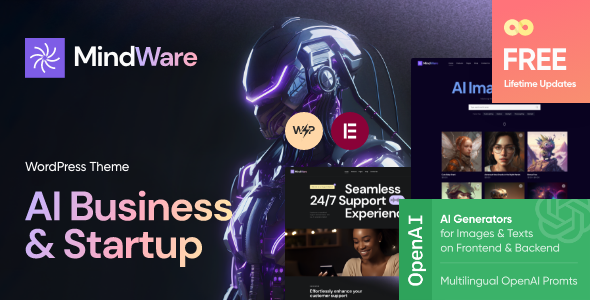 MindWare - AI Startup, AI App & Machine Learning WordPress Theme