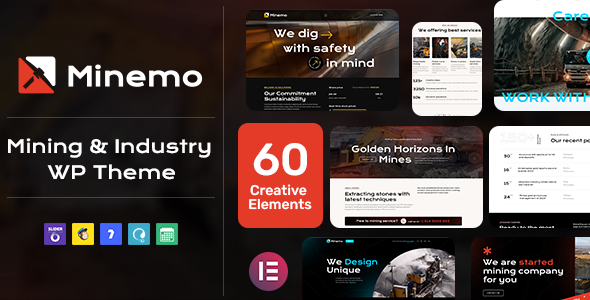 Minemo - Mining Industry Services WordPress Theme