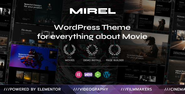 Mirel - Movie Studios and Filmmakers WordPress Theme