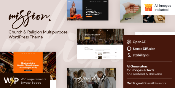 Mission - Church & Religion WordPress Theme