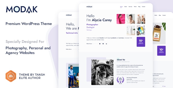 Modak - One Page WordPress Theme